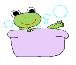 Love, healing frog 1 sticker #4190563