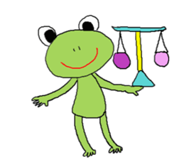 Love, healing frog 1 sticker #4190570