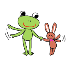 Love, healing frog 1 sticker #4190573