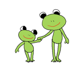 Love, healing frog 1 sticker #4190575