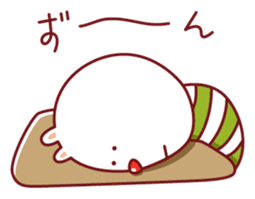 Funny panda and his friends sticker #4190763