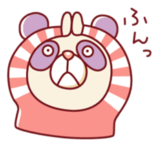 Funny panda and his friends sticker #4190769