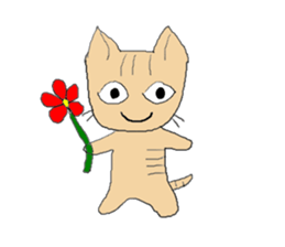 Love, healing tabby 1 sticker #4190936