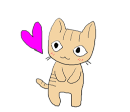 Love, healing tabby 1 sticker #4190944