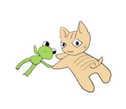 Love, healing tabby 1 sticker #4190948