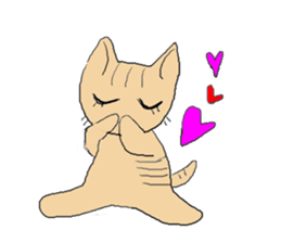 Love, healing tabby 1 sticker #4190957