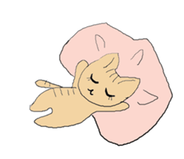 Love, healing tabby 1 sticker #4190969