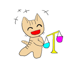 Love, healing tabby 1 sticker #4190974