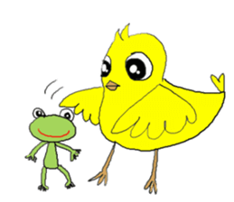 Love, healing chicks 2 sticker #4191136