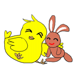 Love, healing chicks 2 sticker #4191171