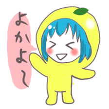 Kumamoto Citrus girl sticker #4192176