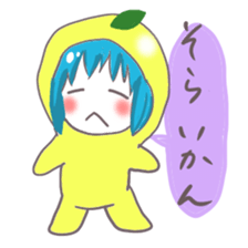 Kumamoto Citrus girl sticker #4192177