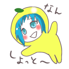 Kumamoto Citrus girl sticker #4192180