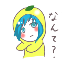 Kumamoto Citrus girl sticker #4192184