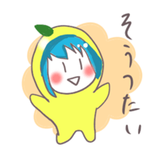 Kumamoto Citrus girl sticker #4192190