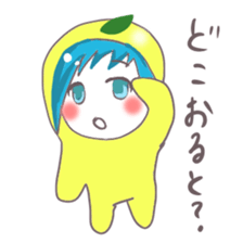 Kumamoto Citrus girl sticker #4192195
