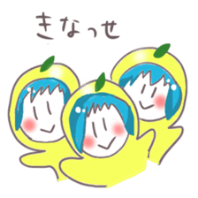 Kumamoto Citrus girl sticker #4192203