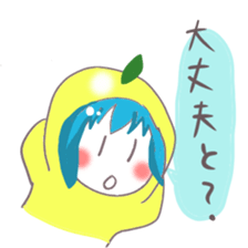 Kumamoto Citrus girl sticker #4192204