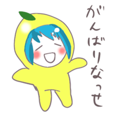 Kumamoto Citrus girl sticker #4192206