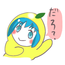 Kumamoto Citrus girl sticker #4192209