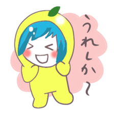 Kumamoto Citrus girl sticker #4192211