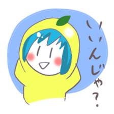 Kumamoto Citrus girl sticker #4192212