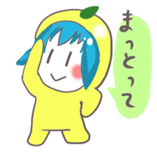 Kumamoto Citrus girl sticker #4192215
