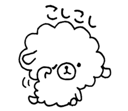 mofumofu dog sticker #4192770