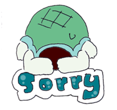 Bear & turtle sticker #4193108