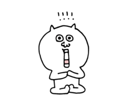 Cat Yoga lovers Yogini stickers vol.04 sticker #4193188