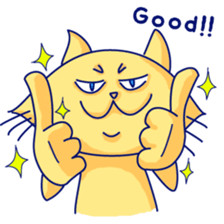 Yellow cat and White cat ninja sticker #4194138
