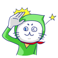 Yellow cat and White cat ninja sticker #4194162