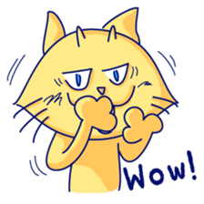 Yellow cat and White cat ninja sticker #4194163