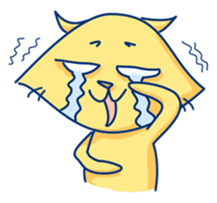 Yellow cat and White cat ninja sticker #4194174