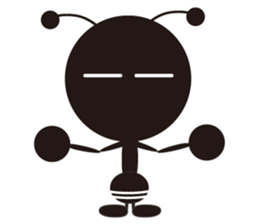 The murmur of a worker ant. sticker #4196122