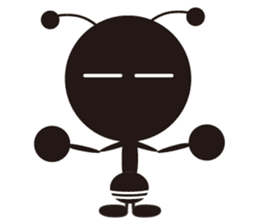 The murmur of a worker ant. sticker #4196122