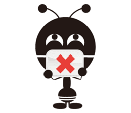 The murmur of a worker ant. sticker #4196126