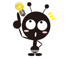 The murmur of a worker ant. sticker #4196139