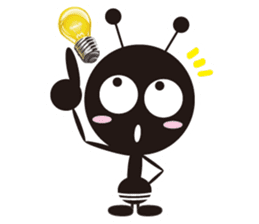 The murmur of a worker ant. sticker #4196139