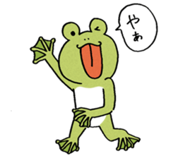 The frog that the tongues evolved sticker #4196824