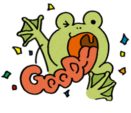 The frog that the tongues evolved sticker #4196826