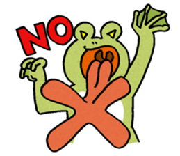 The frog that the tongues evolved sticker #4196828