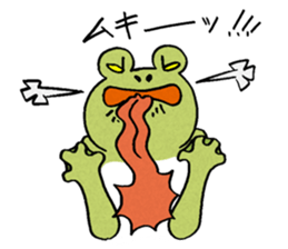 The frog that the tongues evolved sticker #4196830