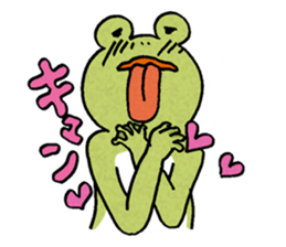 The frog that the tongues evolved sticker #4196835