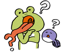 The frog that the tongues evolved sticker #4196836