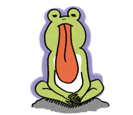 The frog that the tongues evolved sticker #4196837