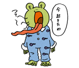 The frog that the tongues evolved sticker #4196850