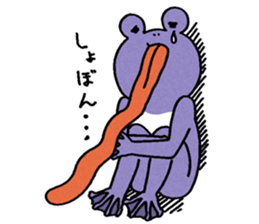 The frog that the tongues evolved sticker #4196852