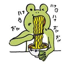 The frog that the tongues evolved sticker #4196854