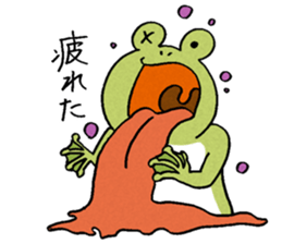 The frog that the tongues evolved sticker #4196855